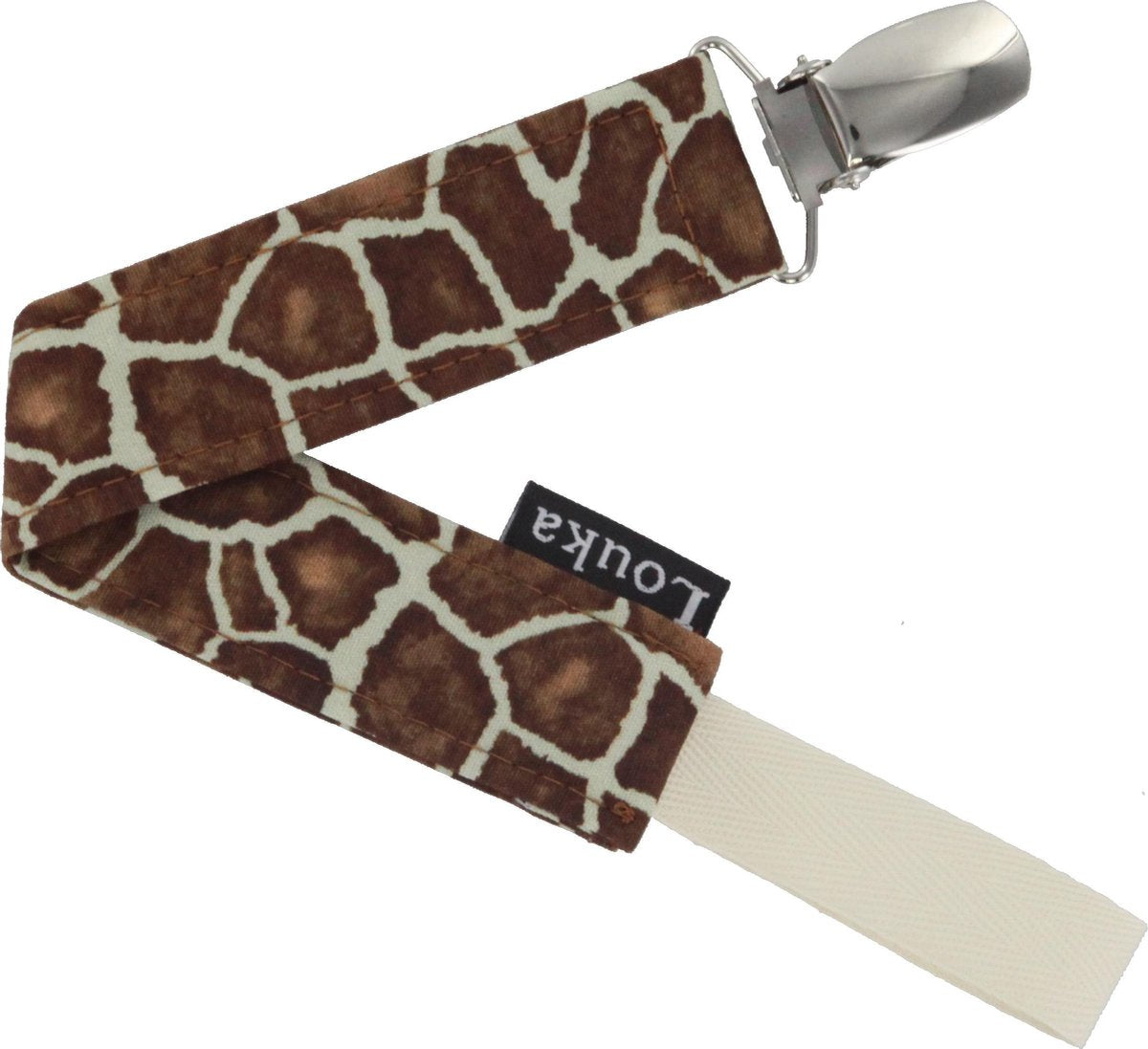 Louka speenkoord giraf -speenketting - katoen - bruin