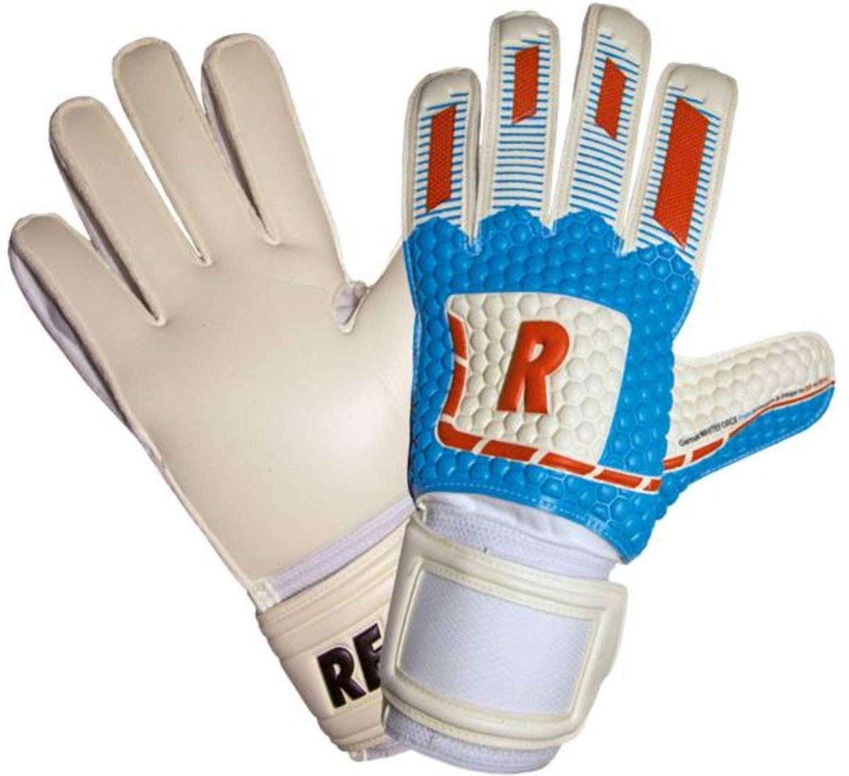 Keeperhandschoenen Real 210 - Blauw/Rood - maat 8