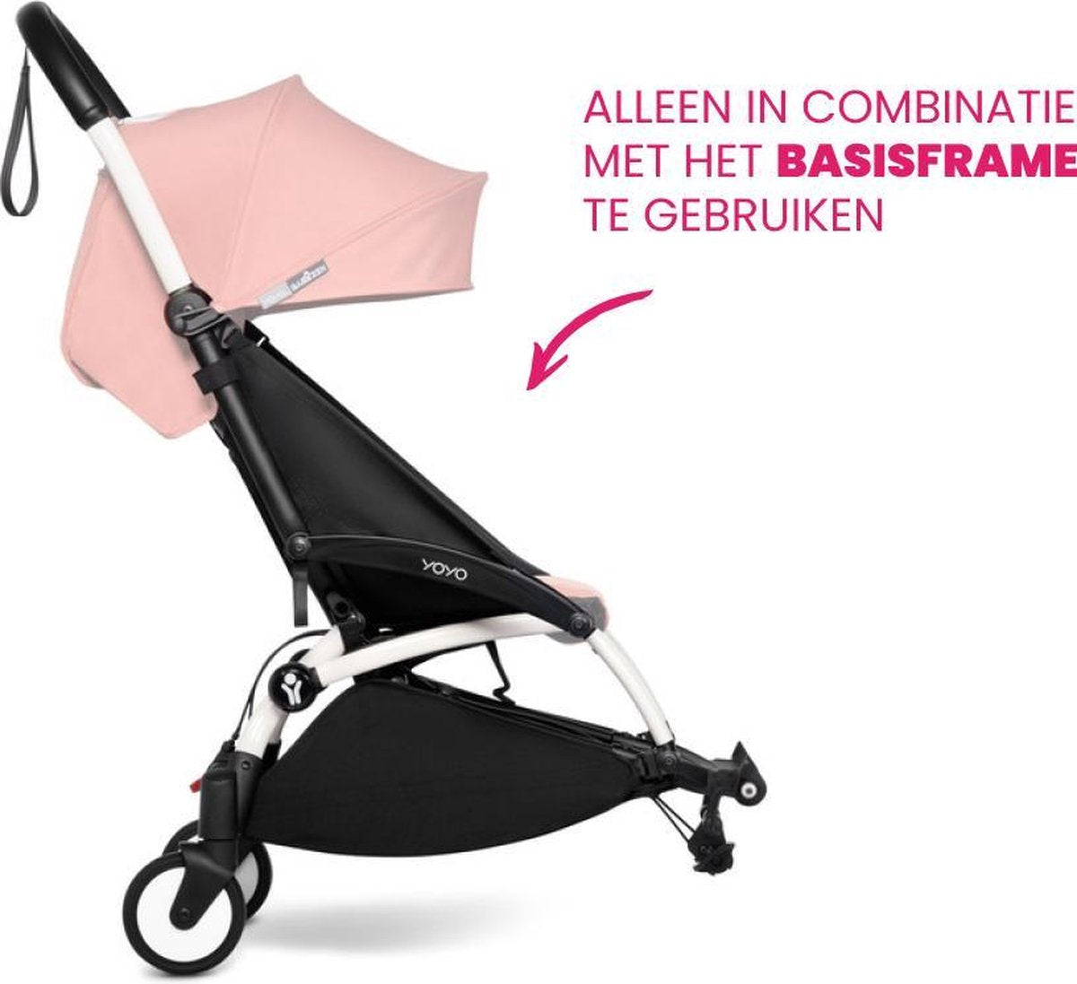 Babyzen YOYO Connect Frame - Wit (geen complete buggy