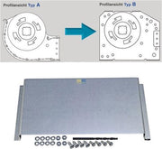 AEG - Ombouwplaat Voor Ventilator Tangiaal - Systeem  A Naar B - 180mm - 691677