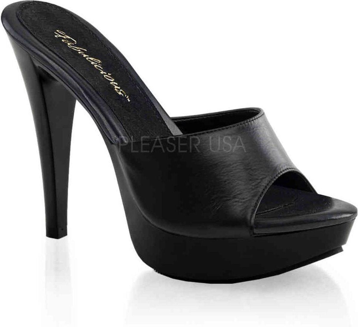 Fabulicious Muiltjes met hak -45 Shoes- COCKTAIL-501L US 14 Zwart