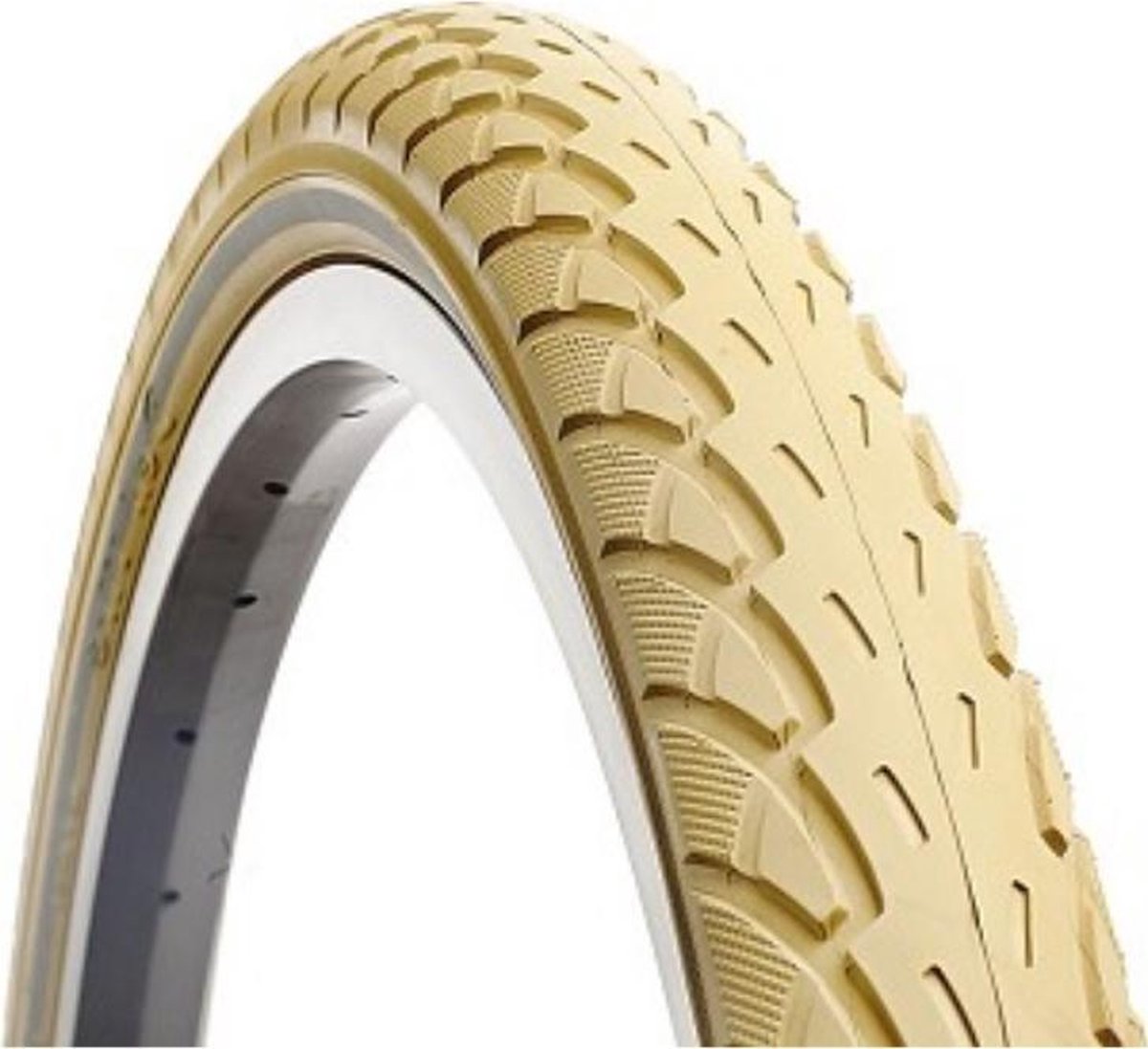Buitenband: DeliKleur: creme met reflectie Maat: 22x1.75 ETRTO 47-457