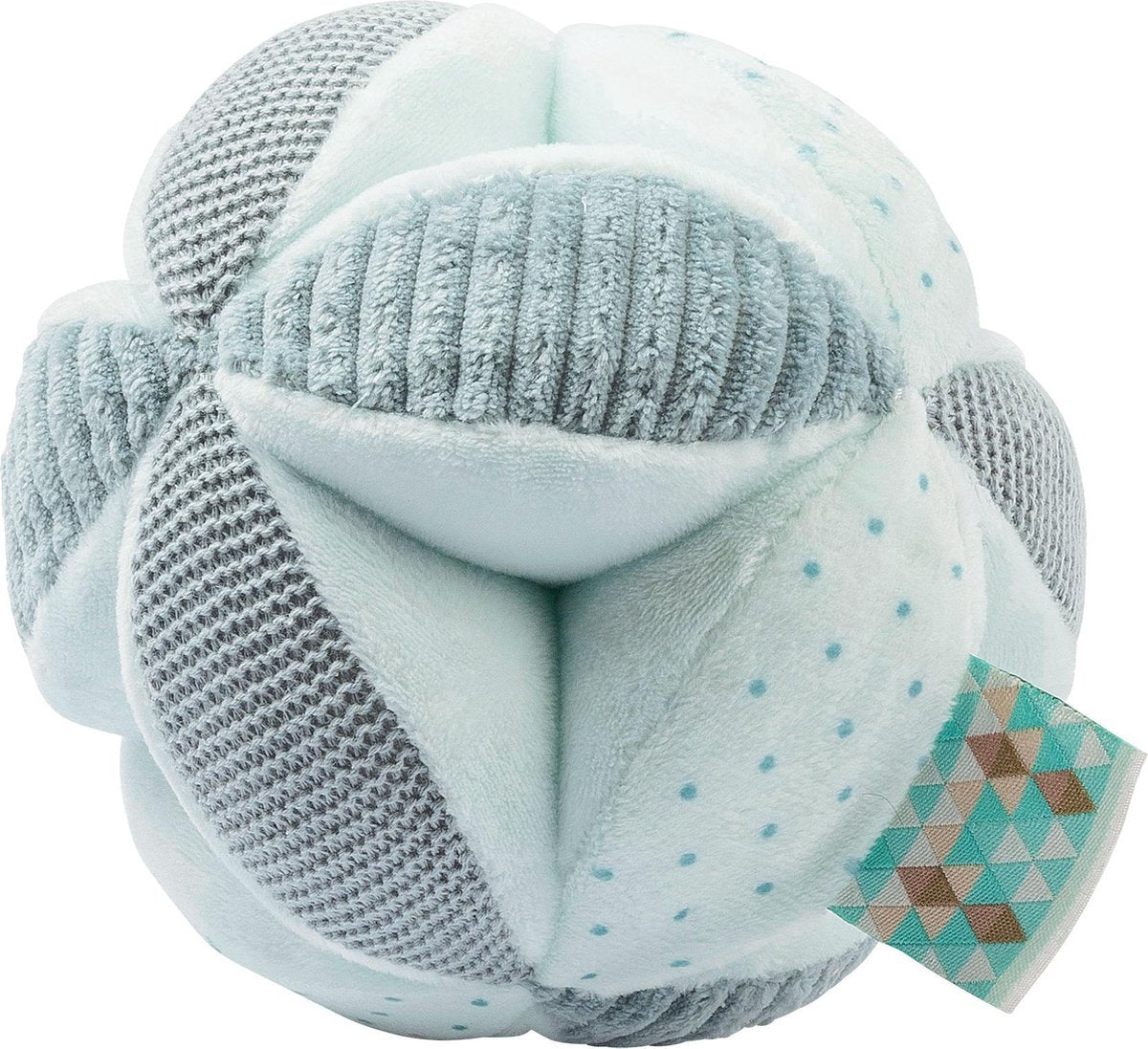 Nattou Bal Lapidou - Activiteiten Knuffel - 14 x 14 cm - Groen
