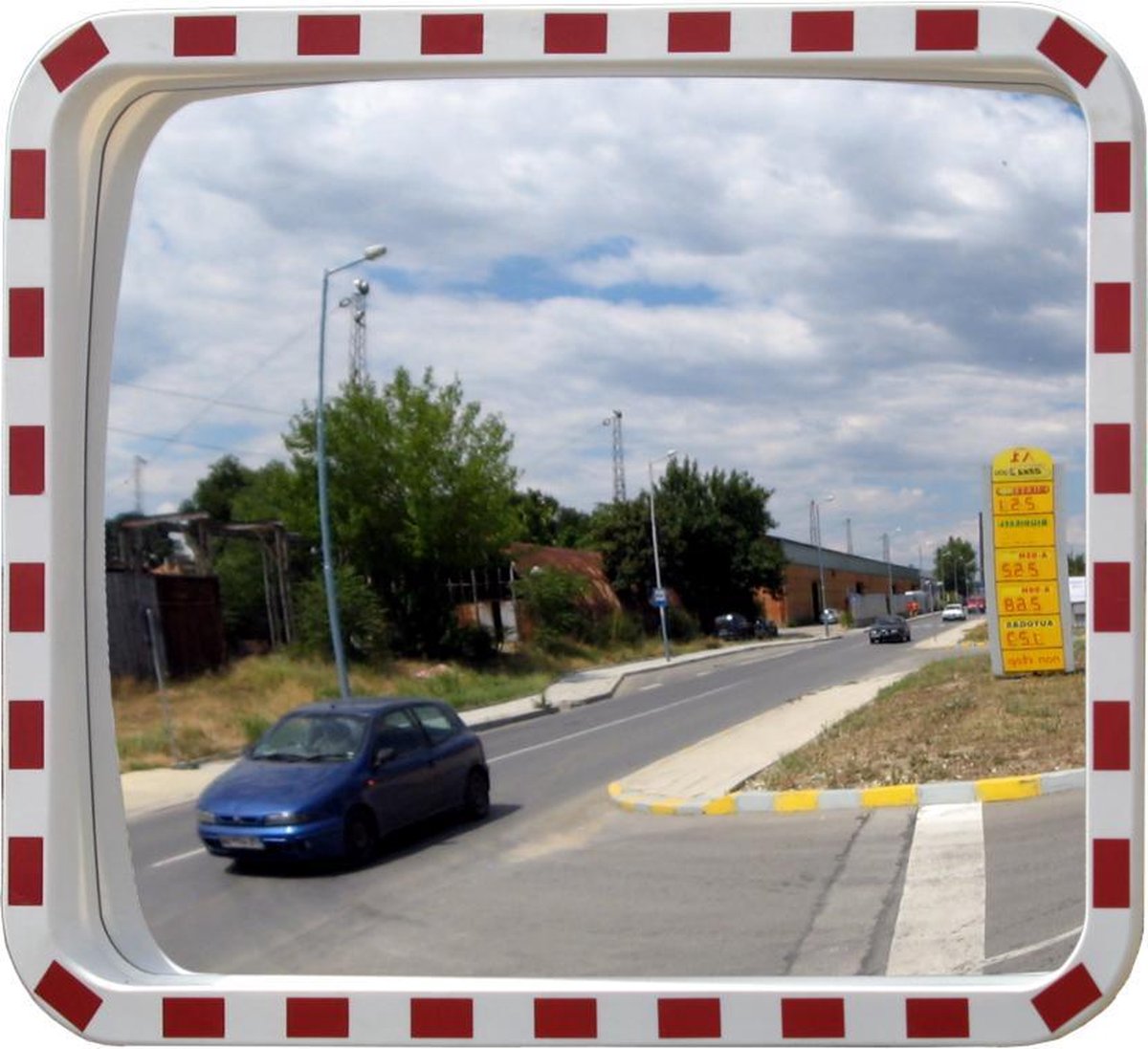 Verkeersspiegel Wit & Rood  x  x