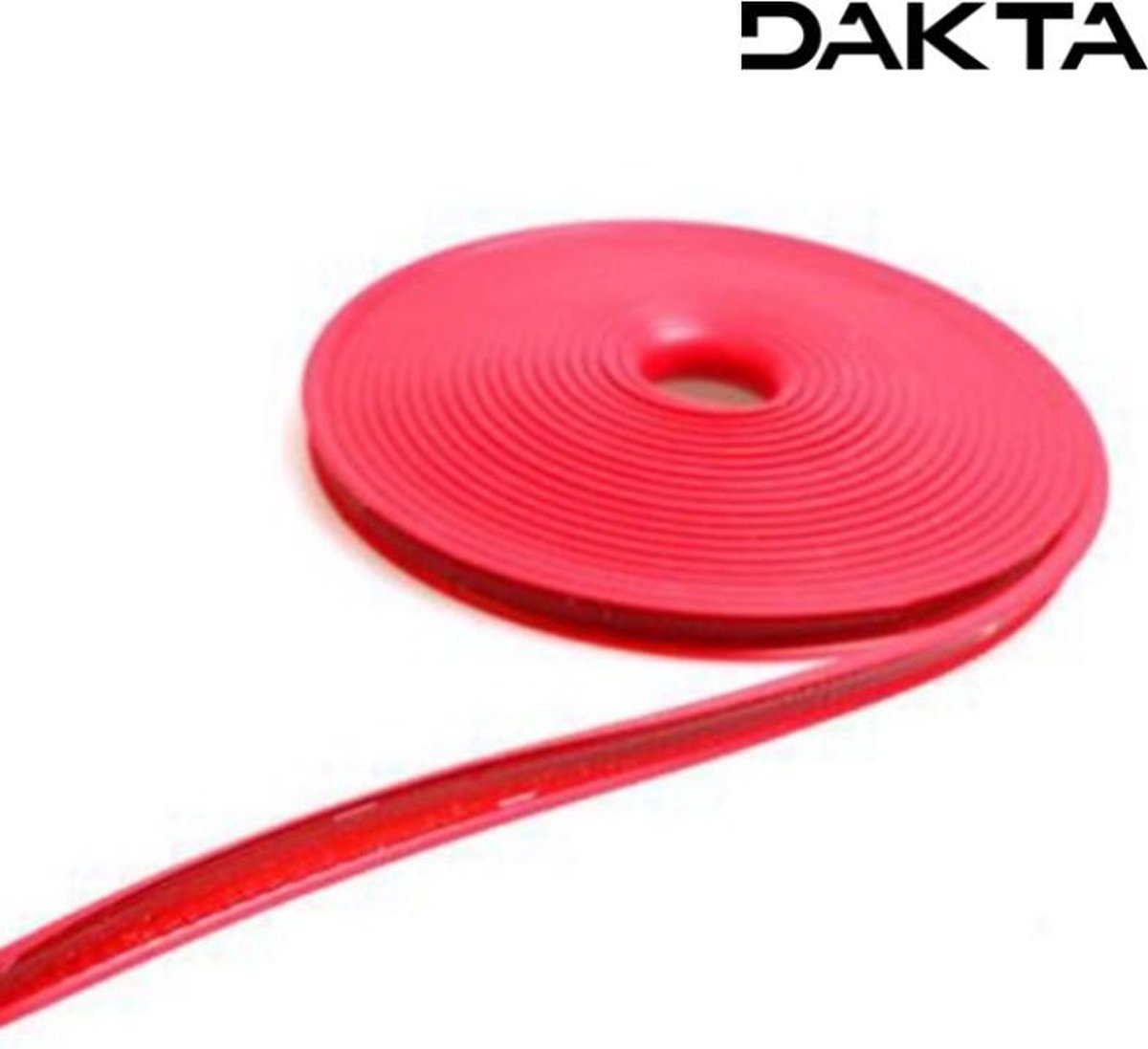 Dakta® Velglint | Velg Beschermer | Velgrandbeschermer | Rim Protector | Alloygator  | Rood | 8 m