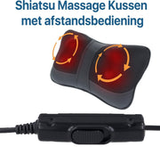 EmpX.nl – Massagekussen -  4 Roterende Ballen - Infrarood Warmte - Instelbare Snelheid en Draairichting