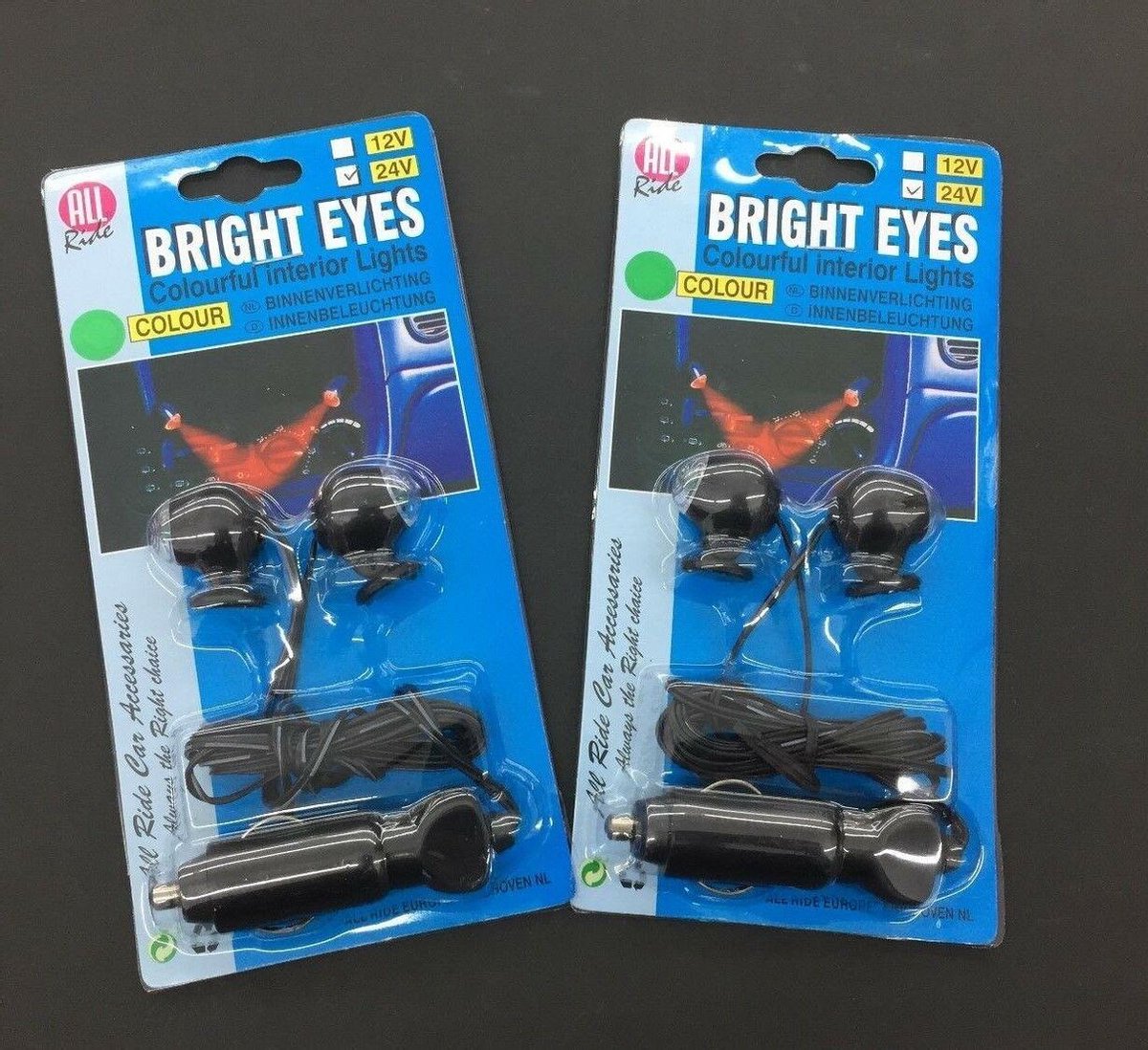 All Ride Bright Eyes Groene LED ogen 24v