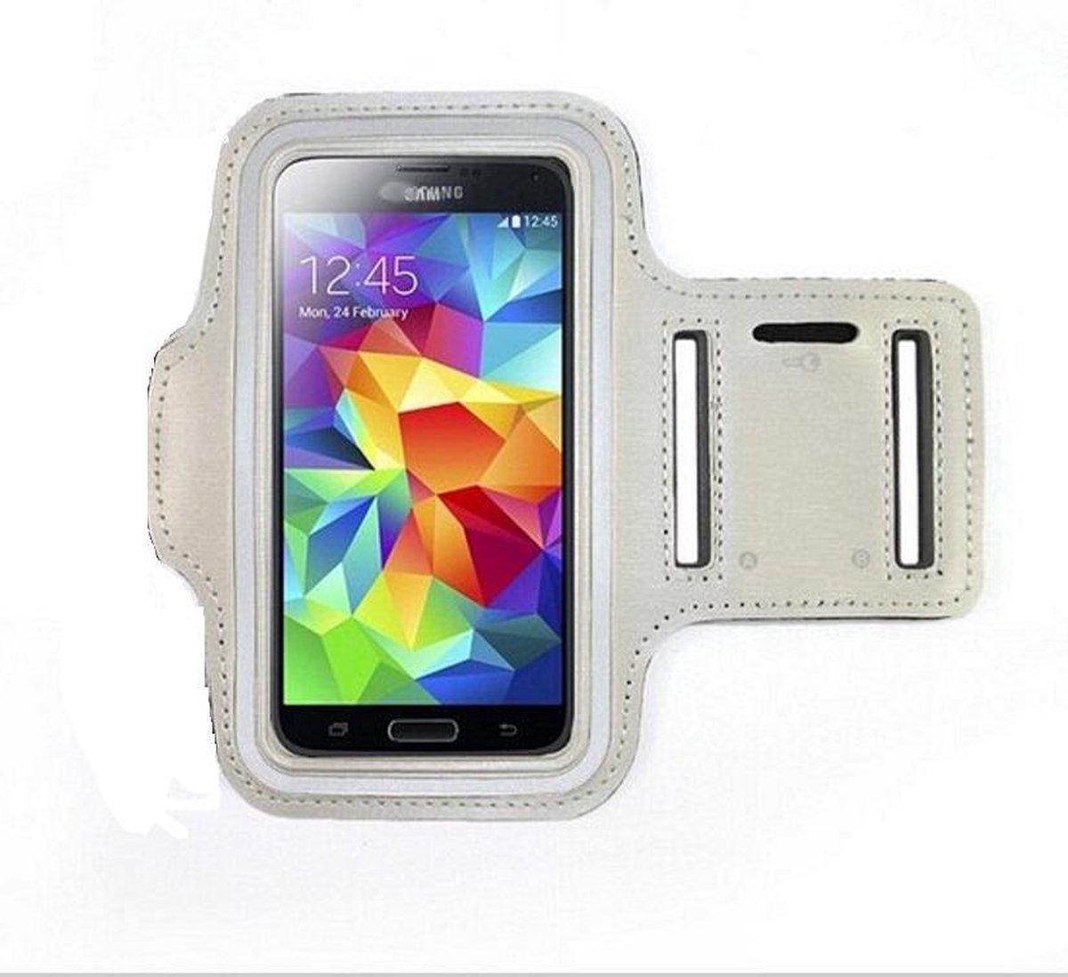 Hardloop-Sport armband grijze kleur voor Samsung S10/Samsugn S7Edge/Samsung S8/Samsung S7/iphone x/Iphone 7/8