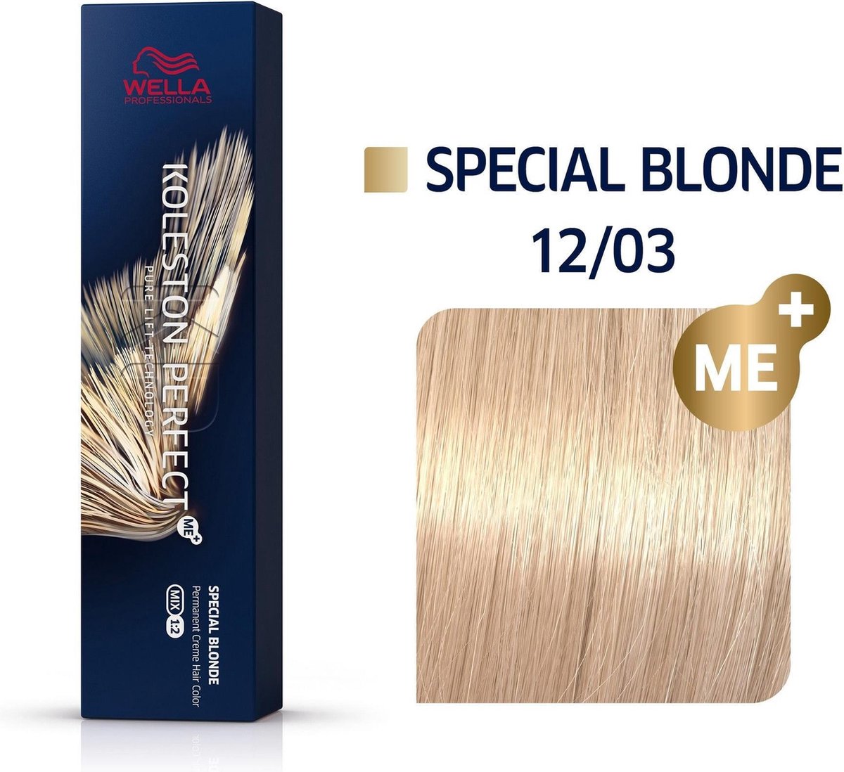 Wella Haarverf Koleston Perfect Me+ Special Blonde Permanent Creme Colour 12/03 Special Blonde Natural Gold