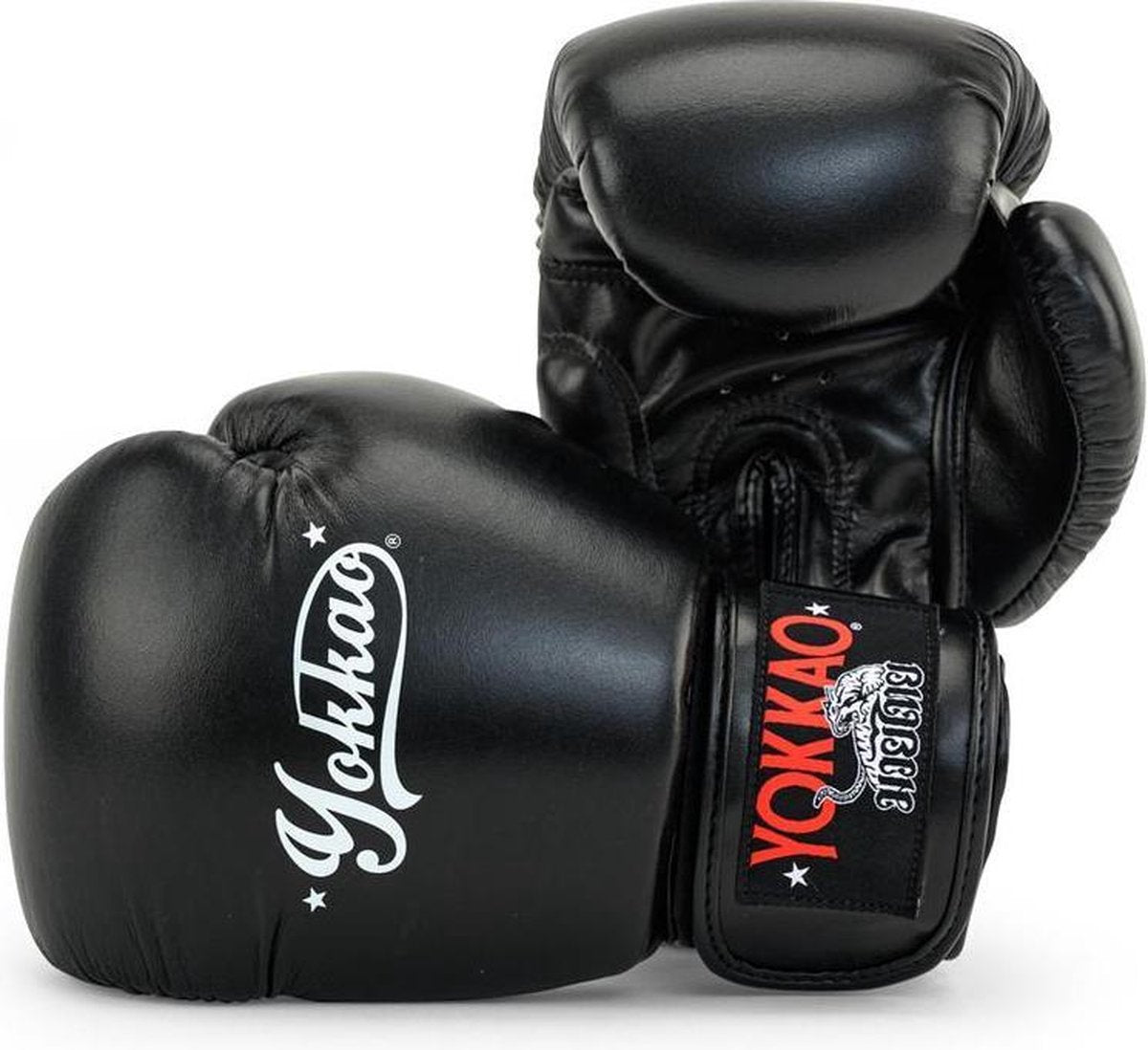 Yokkao Vertigo Muay Thai Bokshandschoenen - Microfiber leer - Zwart - 16 oz