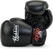 Yokkao Vertigo Muay Thai Bokshandschoenen - Microfiber leer - Zwart - 16 oz