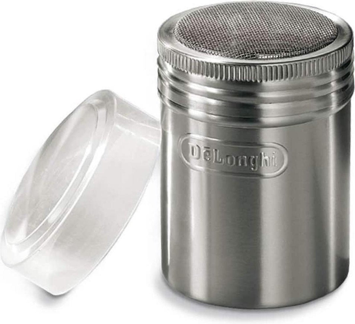 DeLonghi Cacaostrooier Geborstelde RVS strooier Koffie decoratie 5532125400