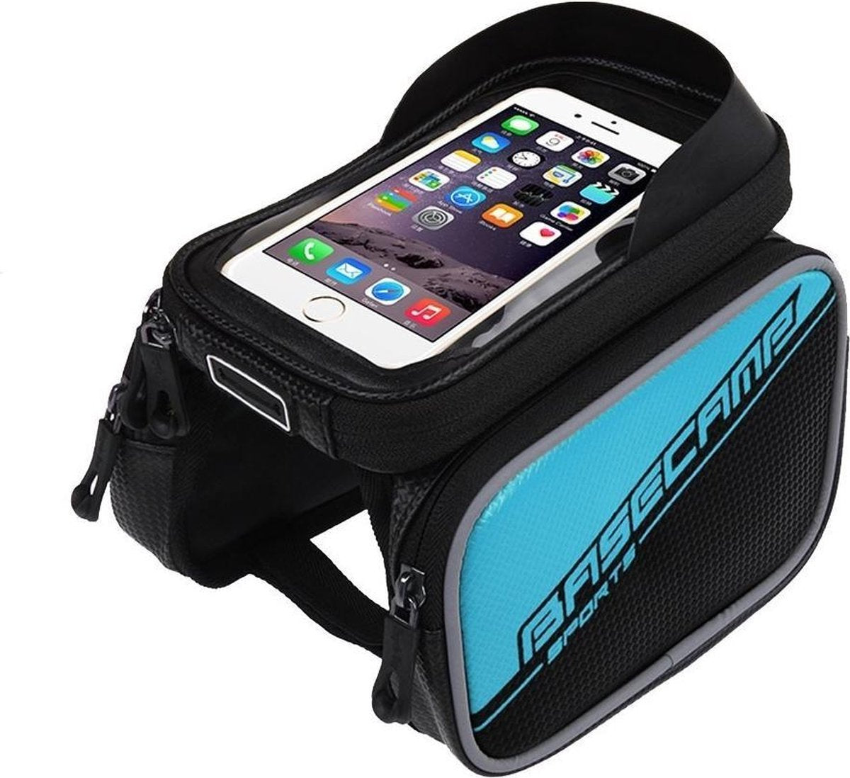 BaseCamp Frame Telefoonhouder Fiets Universeel - Zwart / Blauw