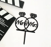 Akyol® Mr & Mrs Taartdecoratie versiering| Taart topper| Cake topper| Huwelijk |Bruiloft |
