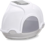 Imac hoek kattenbak ginger lichtgrijs (52X52X44