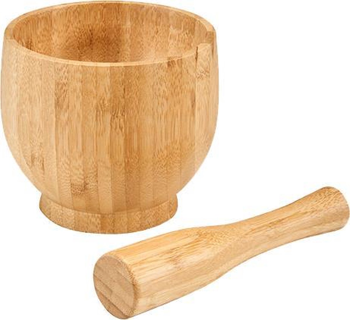 Lurch Stamper en Vijzel - Bamboe - 16x16.5x10.3 cm - Bruin