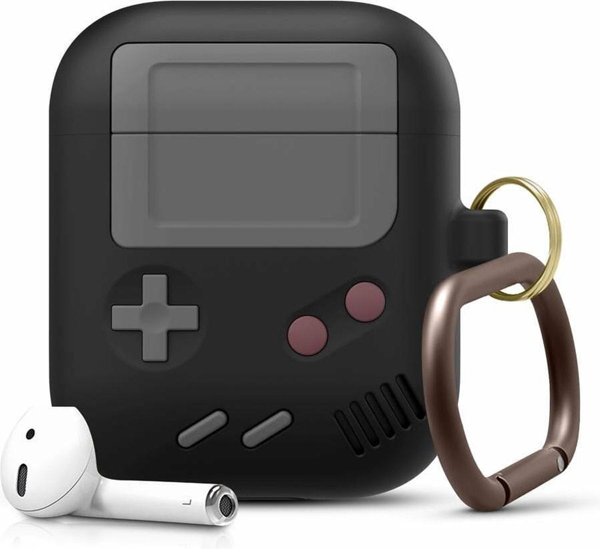 Game Console Case Cover Voor Airpods - Siliconen Zwart | Watchbands-shop.nl