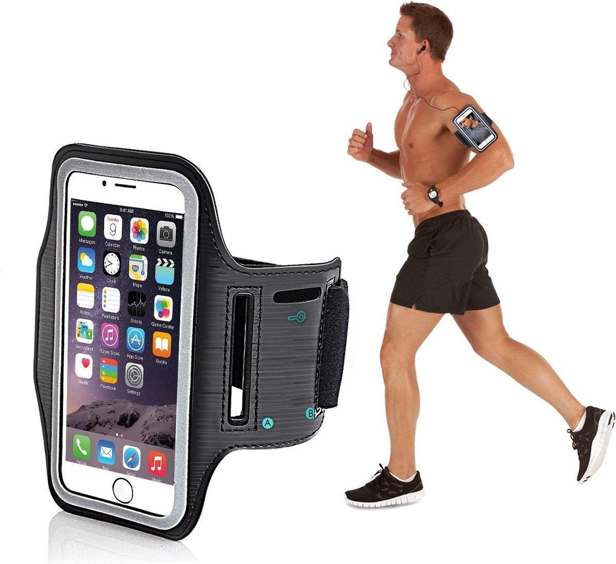 Sportband voor Motorola Moto E E 2 G 2de 3de 4de generatie X Play hardloop sport armband