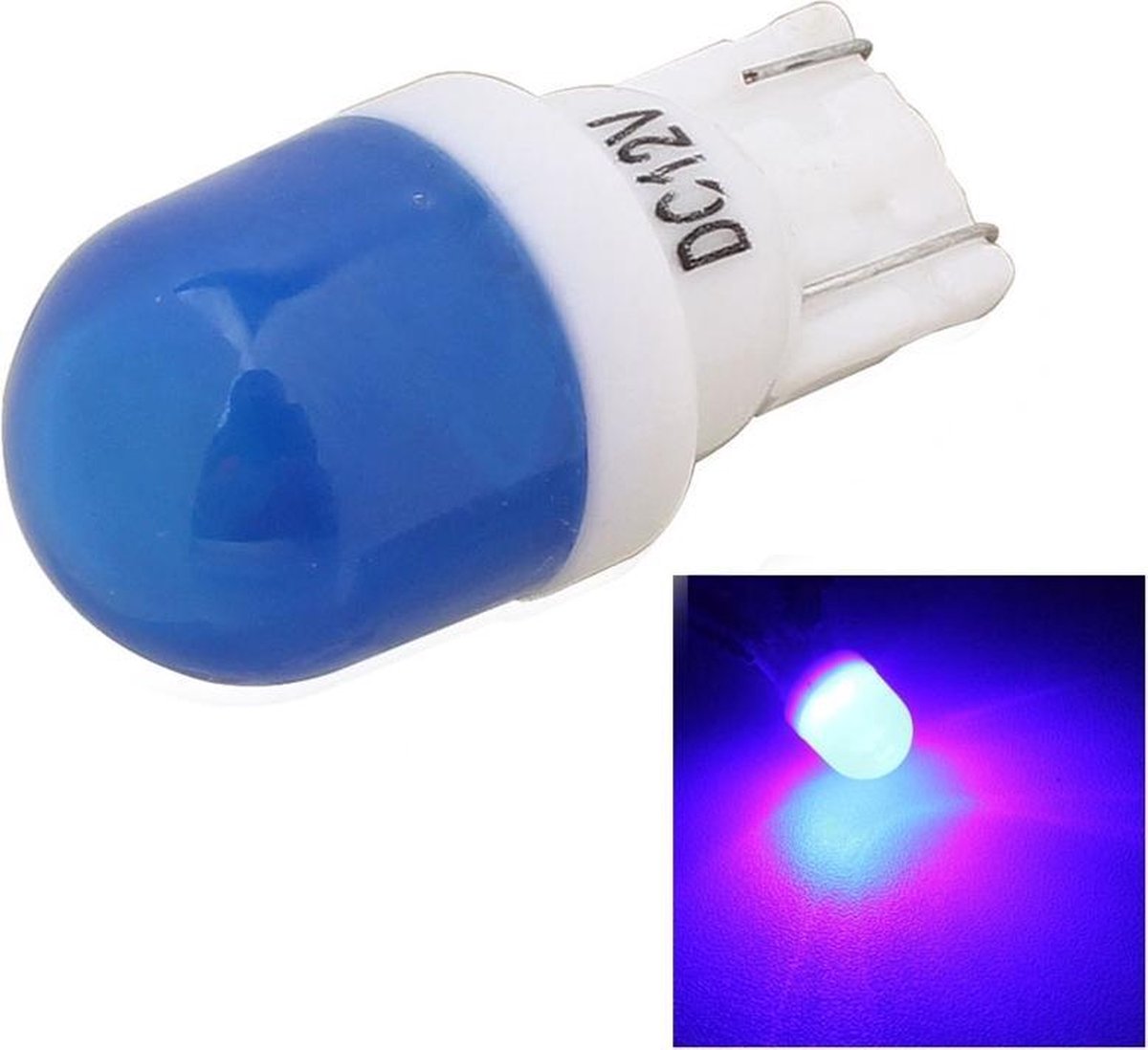 2 STKS T10 1W 80LM Keramiek 2 LED SMD 5630 Blauwlicht Auto-inklaring Verlichting Lamp