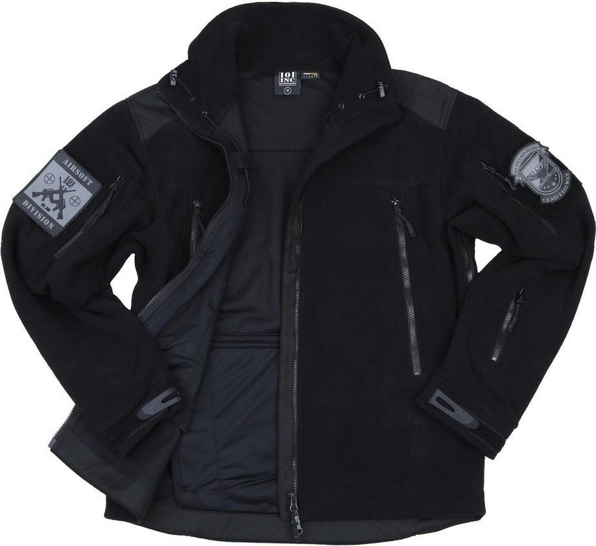 101inc Heavy Duty fleece jack zwart