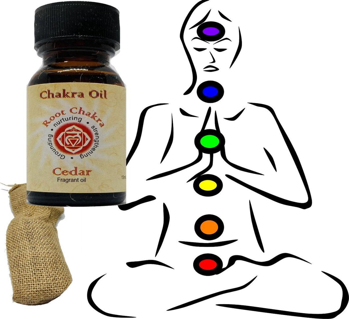 Chakra Olie Cedar scented 15ml