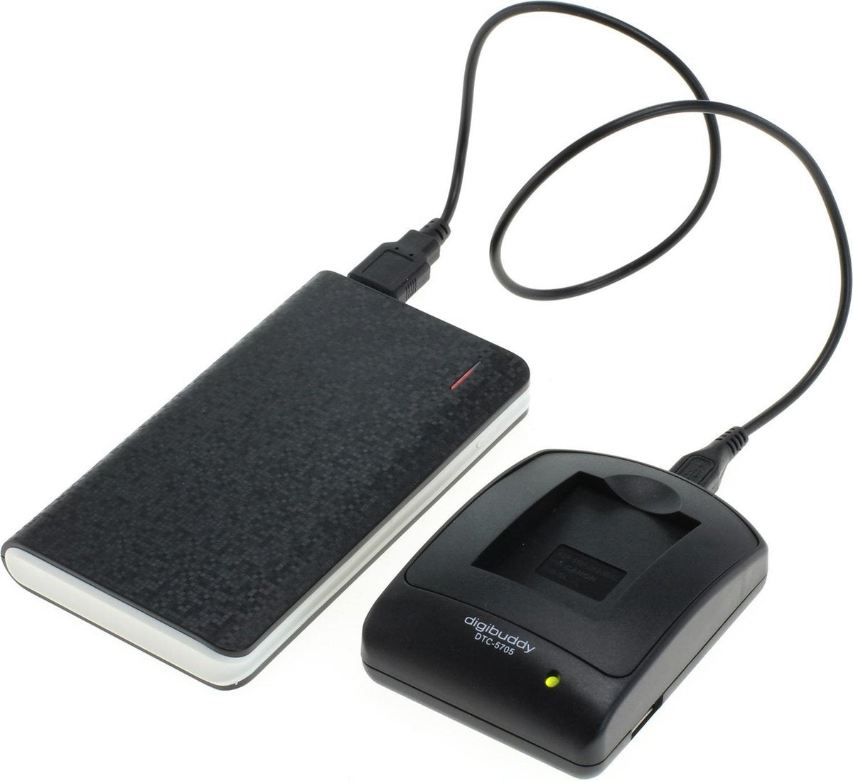 Huismerk Powerpakket: mini USB oplader + 8000mAh Powerbank voor Panasonic DMW-BCL7