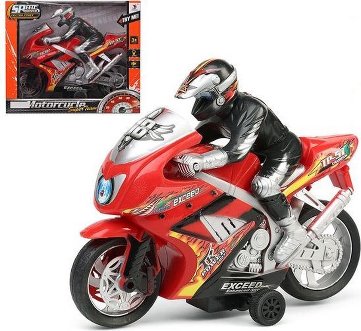 Motorfiets Super Team 111636 Rood Zwart