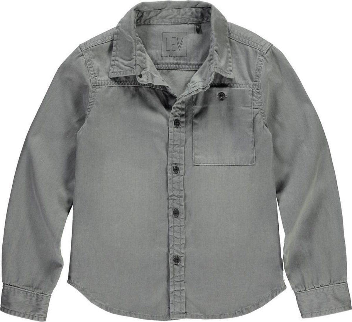 LEVV Dan Blouse Jongens - Grijs - Maat 140