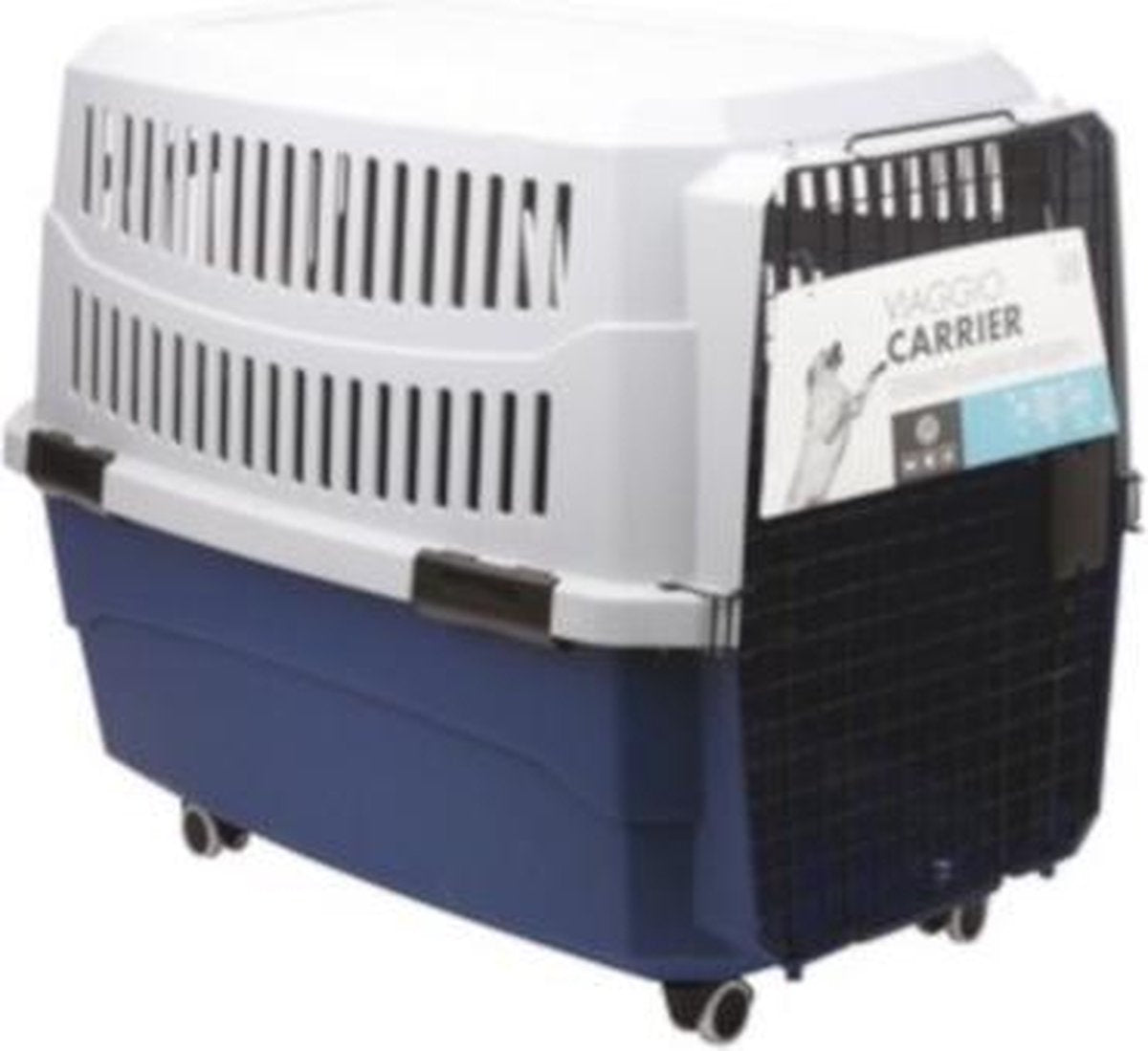 M-pets Hondenvervoersbox Viaggio 102 X 71 X 76 Cm Blauw/grijs