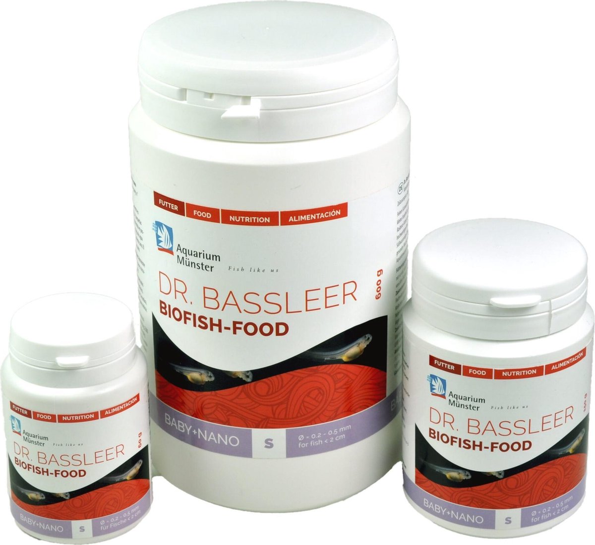 Baby + Nano - Voer voor Nano vissen en Baby vissen - Dr. Bassleer BioFish Food 150 gr