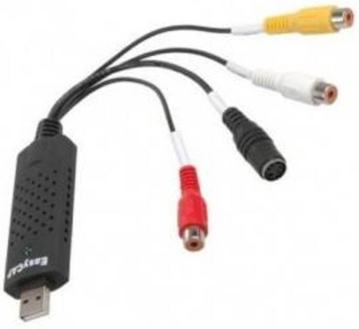 DVD Video Capture Converter voor Win7/8/XP/Vista - Draagbaar - DVD DVR VHS Audio DVR Audio Converter Adapter - USB 2.0 Zwart