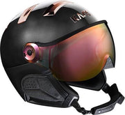 Chrome Vizier Zwart/ Rose Goud - Maat: S 57 cm maat: XXL    dames > wintersport materiaal > helmen