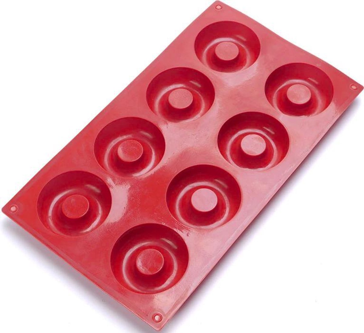 ProductGoods - Siliconen Donutvorm - Donut Bakvorm - Anti Kleeflaag - 8 Donuts - Zelf Eigen Donuts Maken - Donut
