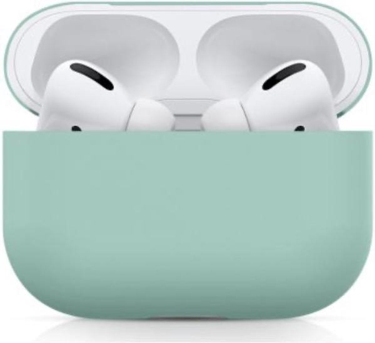 Airpods Pro Hoesje - Airpods Case - Hoesje voor Airpods - Airpods Hoesje Siliconen Case - Airp - Hoesje - Airpods Case Silicone - Airpods Pro Case - Airpods Hoes - Airpods Case Hoesje~ licht blauw~ light blue