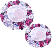 Cabantis Bonnet|Twinning Moeder en Dochter|Moeder Cadeau|Cadeau Meisje|Haar|Slaapmuts| Wit met roze bloemen| Witte Band
