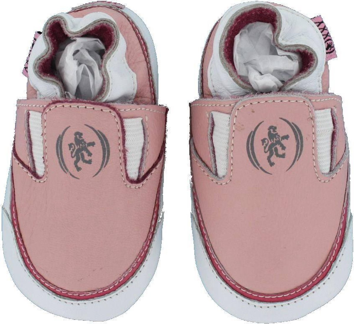 Roze leren loafers