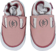 Roze leren loafers