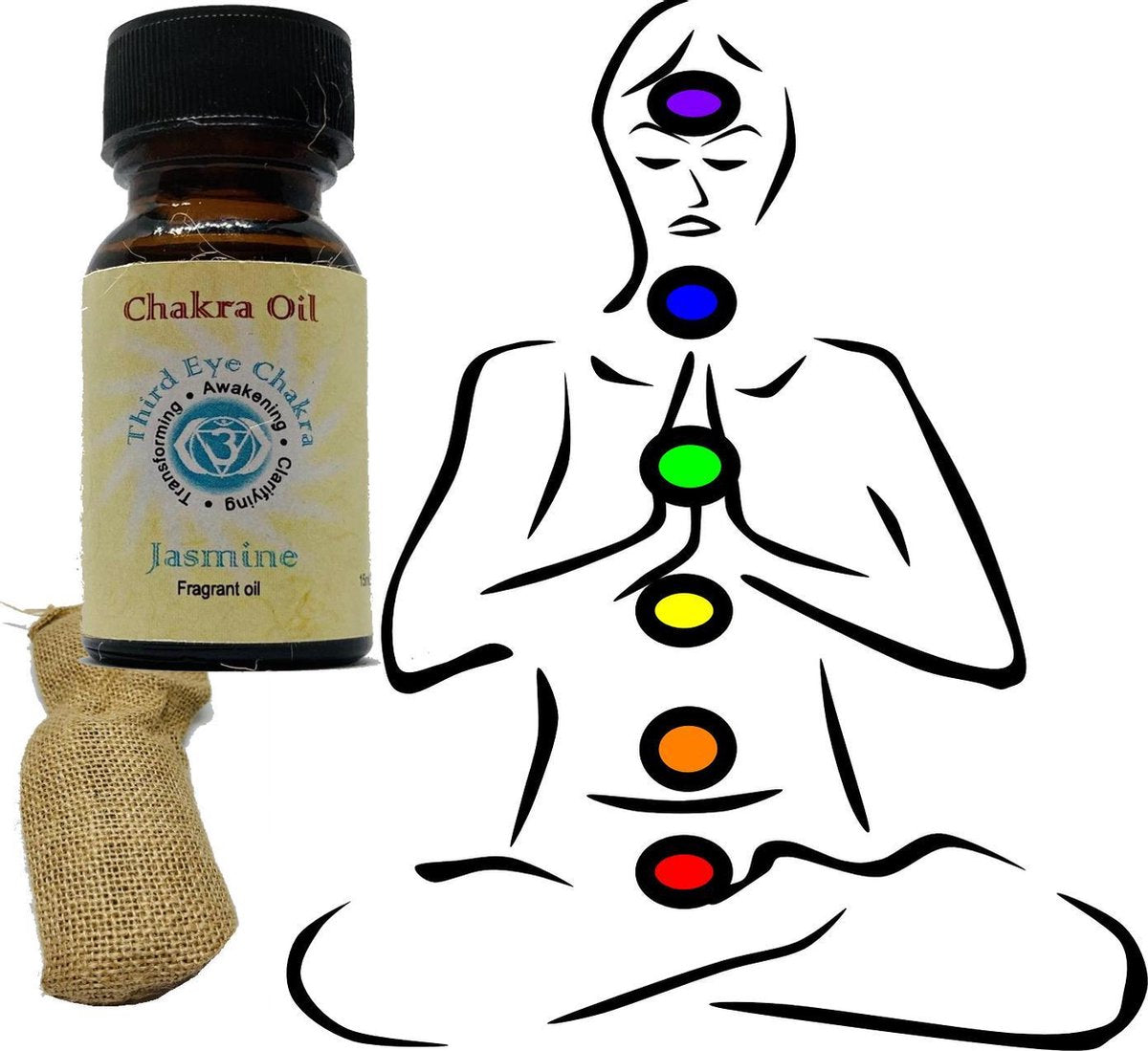 Chakra Olie Jasmine scented 15ml