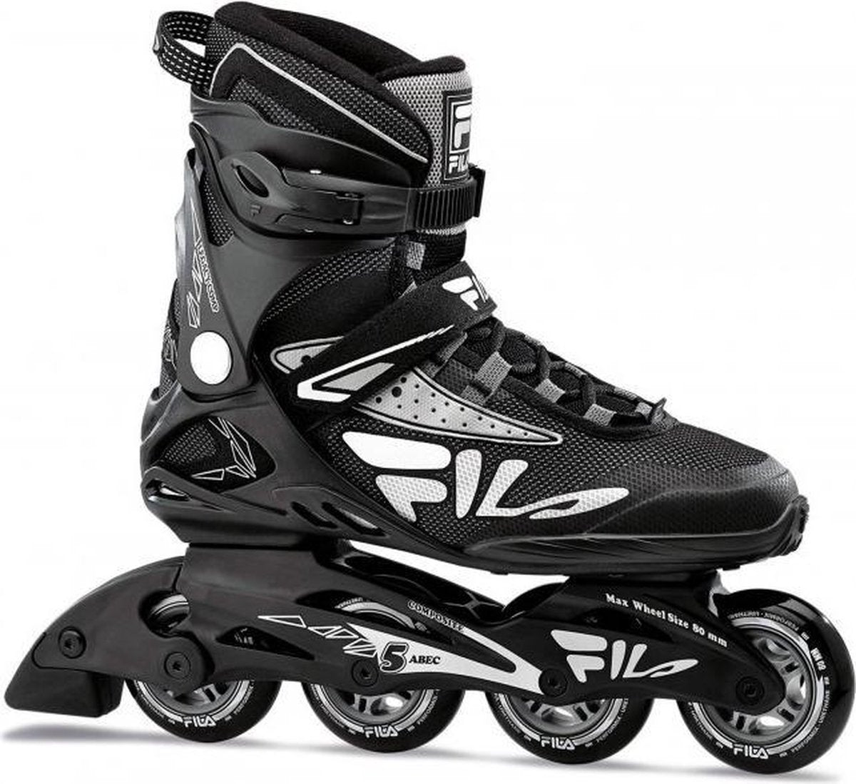 Fila Legacy Comp 80 MM inline skates / skeelers zwart