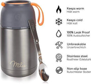 Thermische Container Lunchbox 650 ml | Roestvrijstalen geïsoleerde container voor warm voedsel