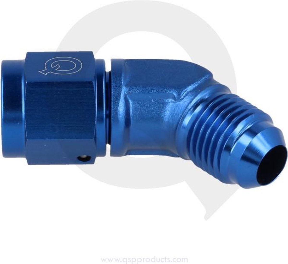 Adapter draaibaar female / male 45° D10
