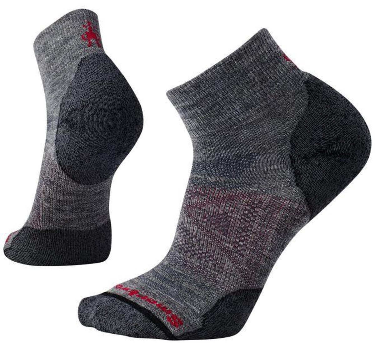 SMARTWOOL PHD OUTDOOR LIGHT MINI CREW - MEDIUM GRAY-2 M=38-41
