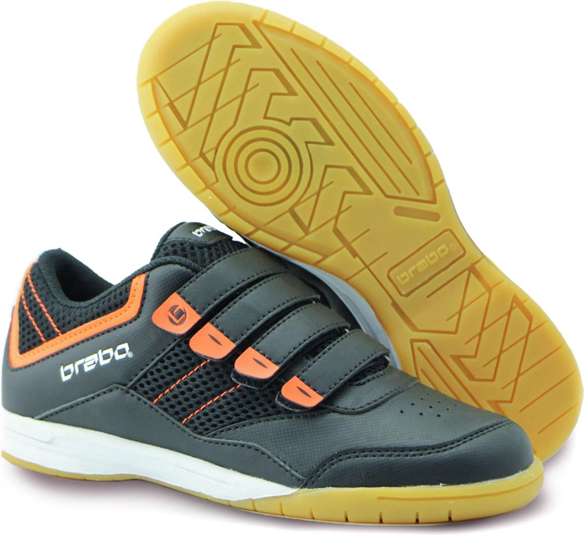 Brabo Velcro Indoor Hockeyschoenen - Indoor schoenen  - zwart - 30