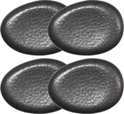 Bord 27x20cm Zwart Table Tales Mineral - set 4 stuks