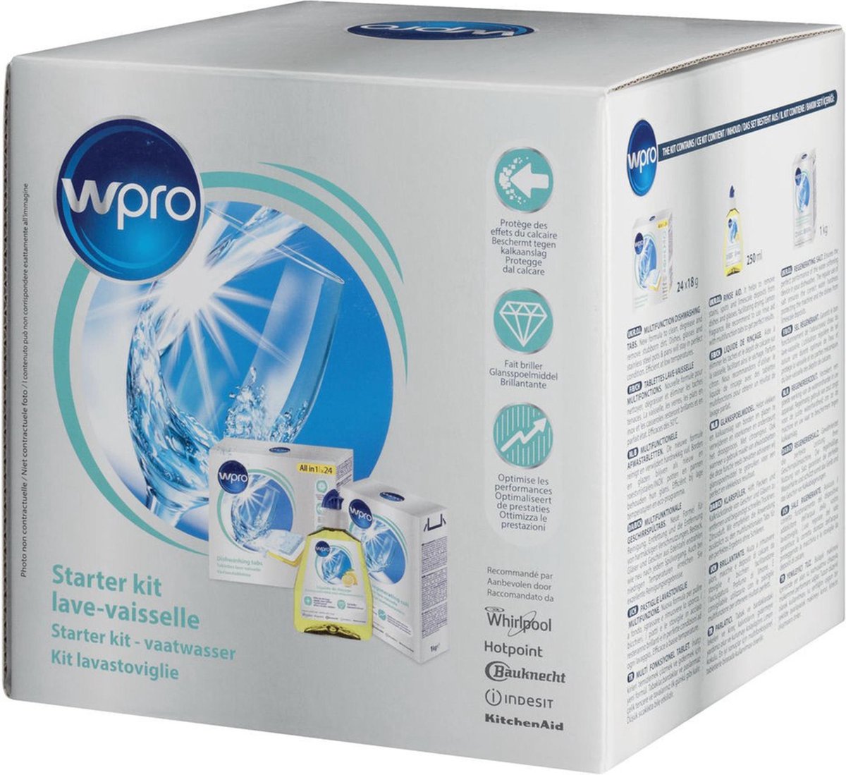 WPRO - Set Dishwashing: 1 Doos Vaatwastabletten + 1 Fle - 484010678192