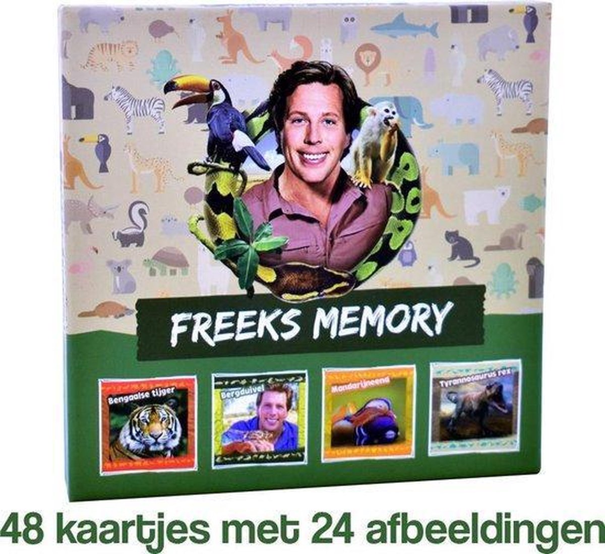 Freeks memory spel - Freek Vonk memorie kaartspel met wilde dieren