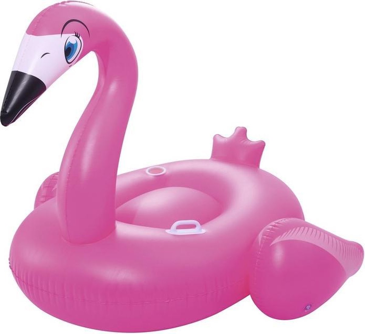 Opblaasbare flamingo 175 x 173 cm - ride on - roze