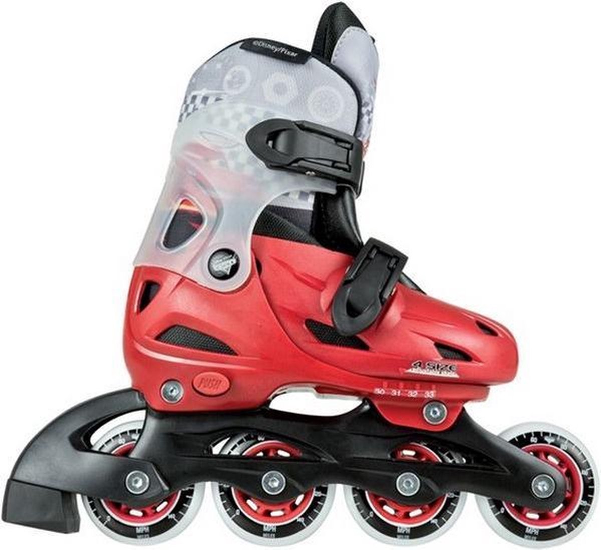 ineskate - kinderen - Cars - Maat 30 - 33