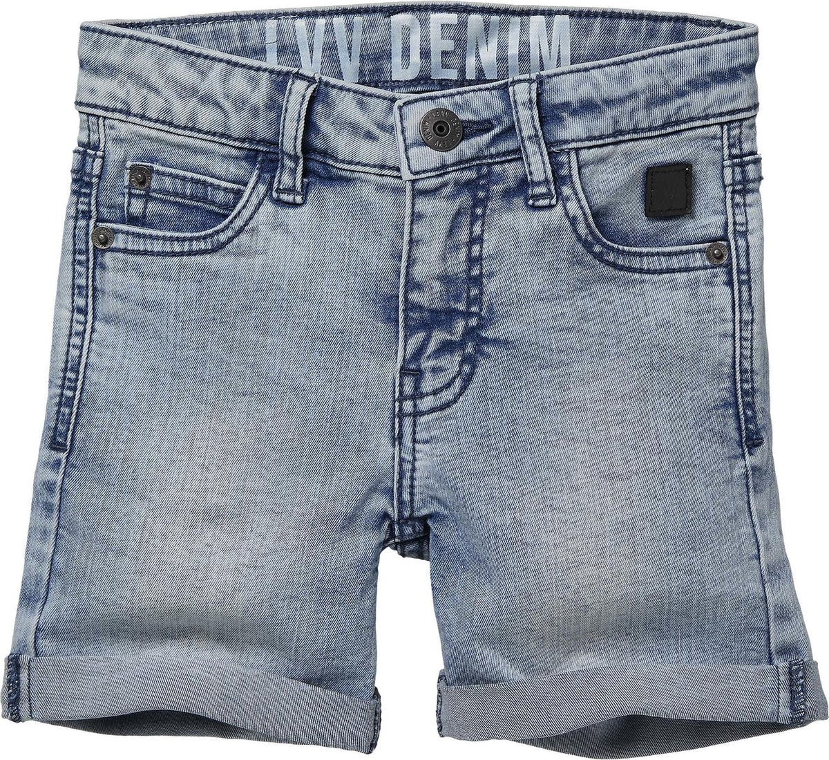 Levv jongens korte jeans Nuka Light Blue Denim