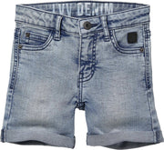 Levv jongens korte jeans Nuka Light Blue Denim